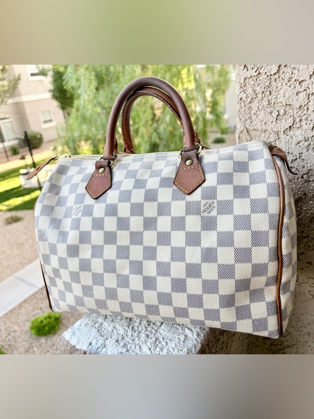 Louis Vuitton Speedy 30 Damier Azur Bag